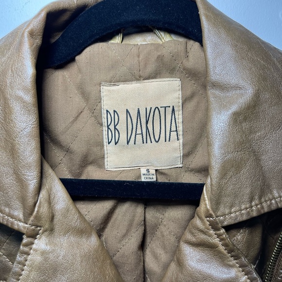 BB Dakota Brown Leather Jacket - Picture 3 of 7